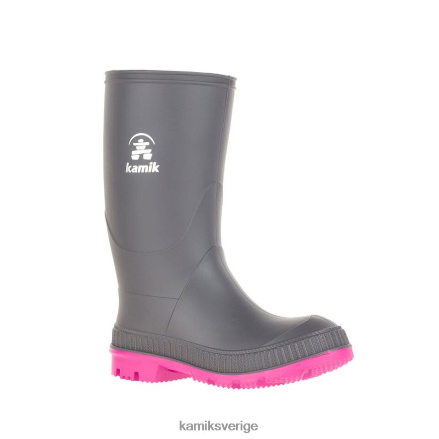 gummistövlar se Kamik barn stampa kol/magenta N02N00206
