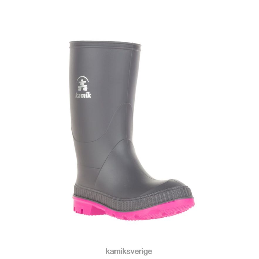 gummistövlar se Kamik barn stampa kol/magenta N02N00206
