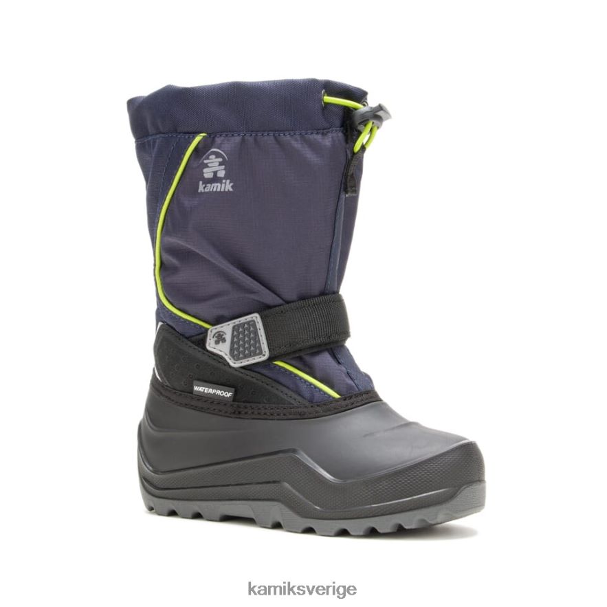 vinterkängor se Kamik barn snöfall 2 marin/lime N02N00313