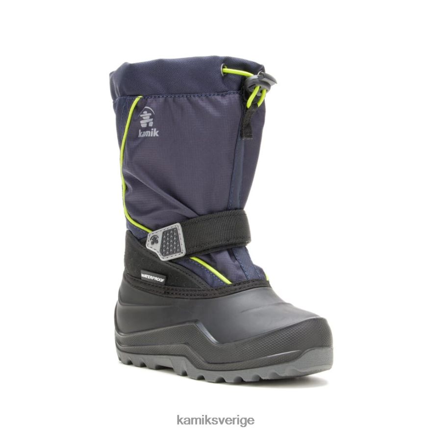 vinterkängor se Kamik barn snöfall 2 marin/lime N02N00313