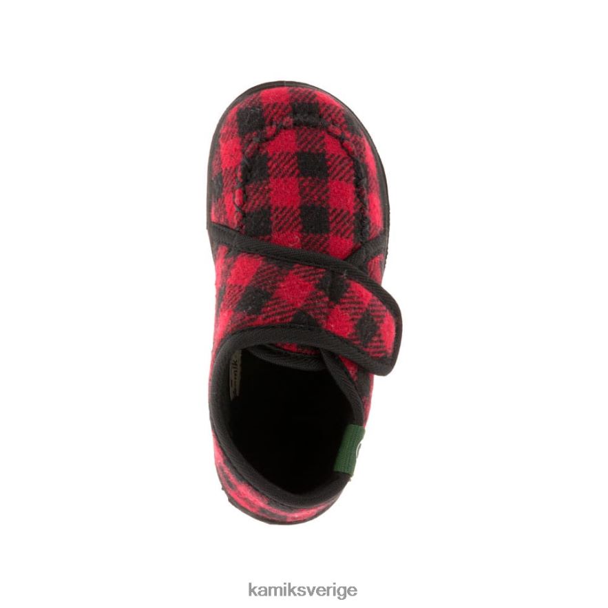 tofflor se Kamik småbarn cozylodge röd svart N02N00444