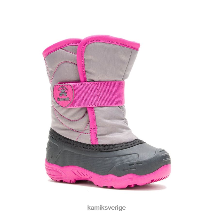 vinterkängor se Kamik småbarn snöbugg 5 grå/rosa N02N00405