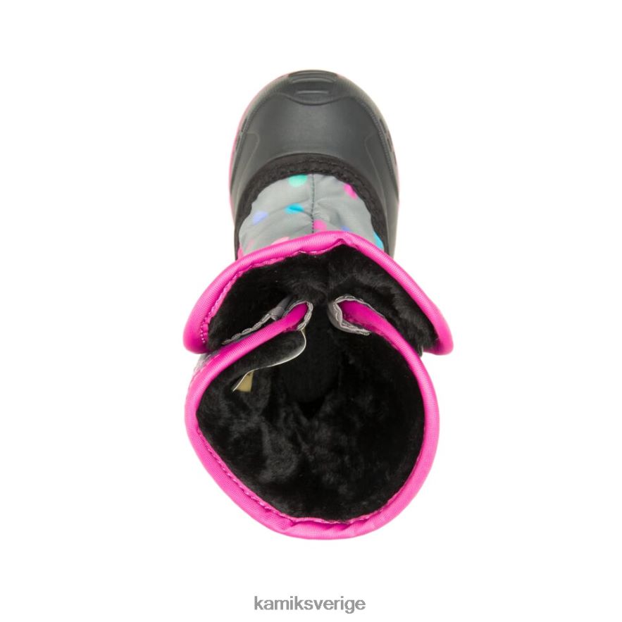 vinterkängor se Kamik småbarn snöbugg 6 grå/rosa N02N00413