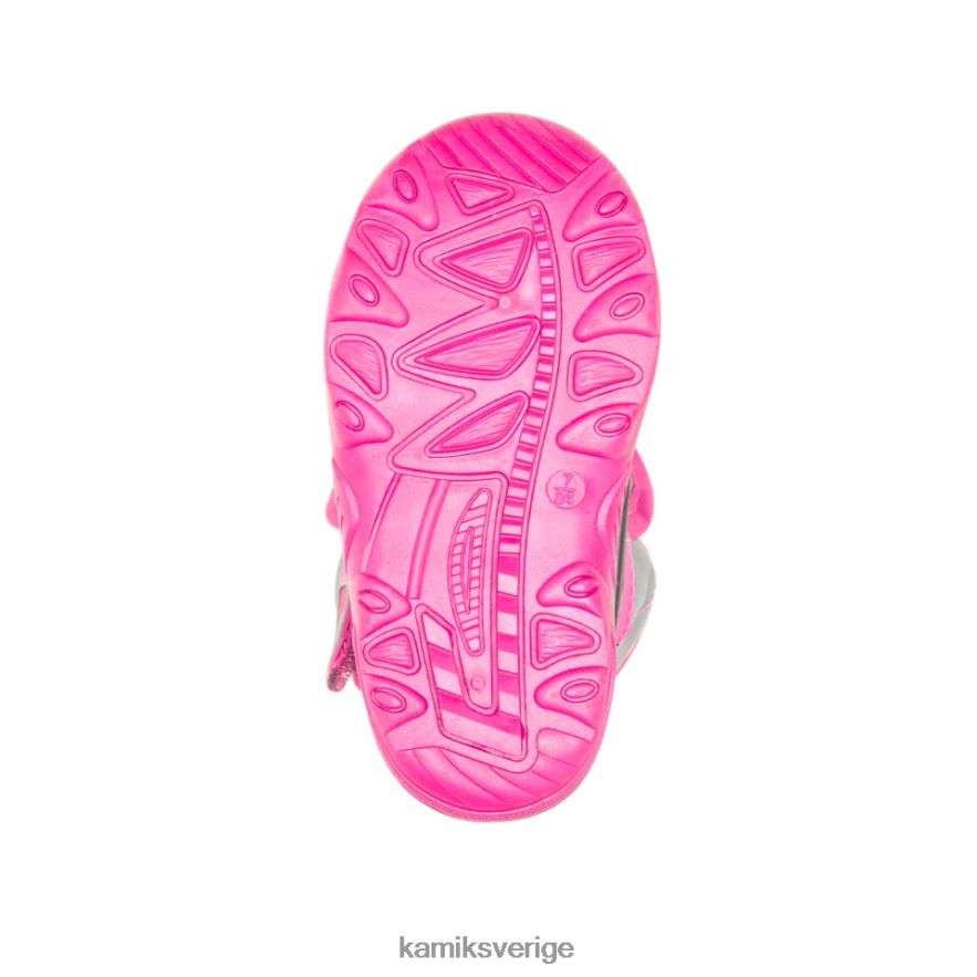 vinterkängor se Kamik småbarn snöbugg 6 grå/rosa N02N00413
