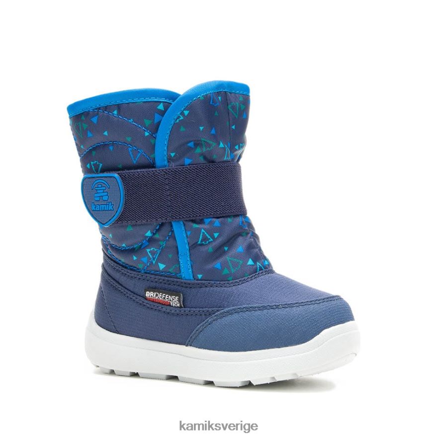 vinterkängor se Kamik småbarn snowbee tryck Marin N02N00403