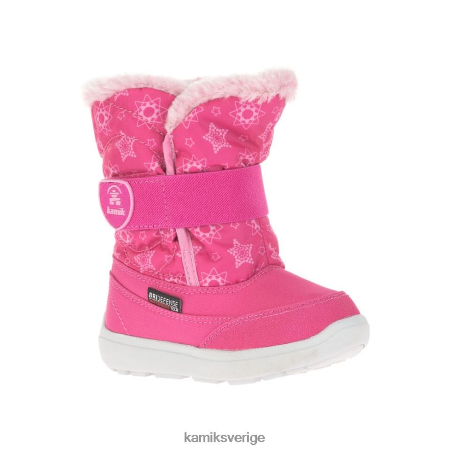 vinterkängor se Kamik småbarn snowbee tryck fuchsia N02N00398