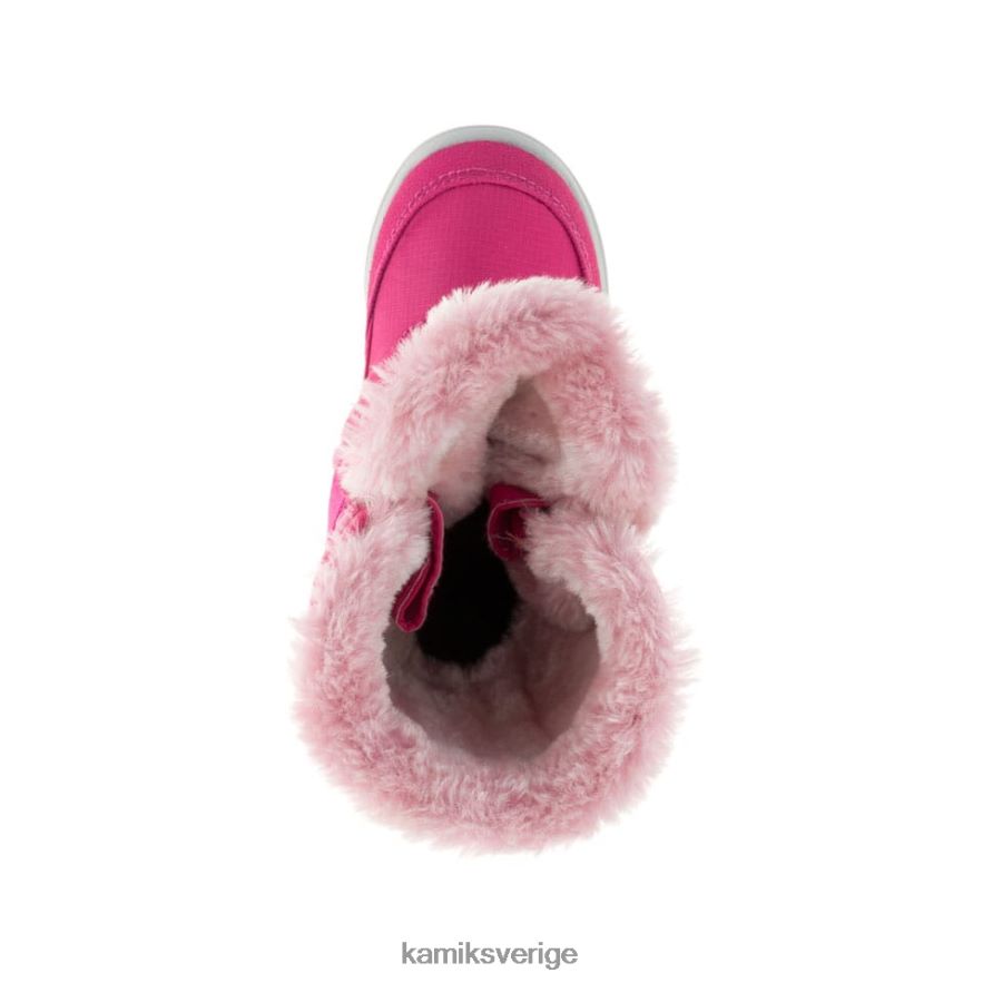 vinterkängor se Kamik småbarn snowbee tryck fuchsia N02N00398