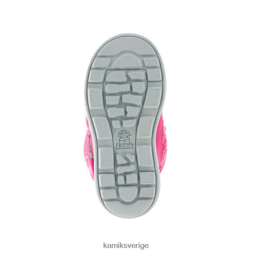 vinterkängor se Kamik småbarn snowbee tryck fuchsia N02N00398