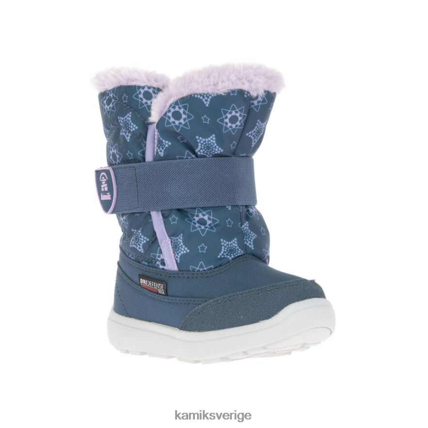 vinterkängor se Kamik småbarn snowbee tryck lätt marin N02N00399