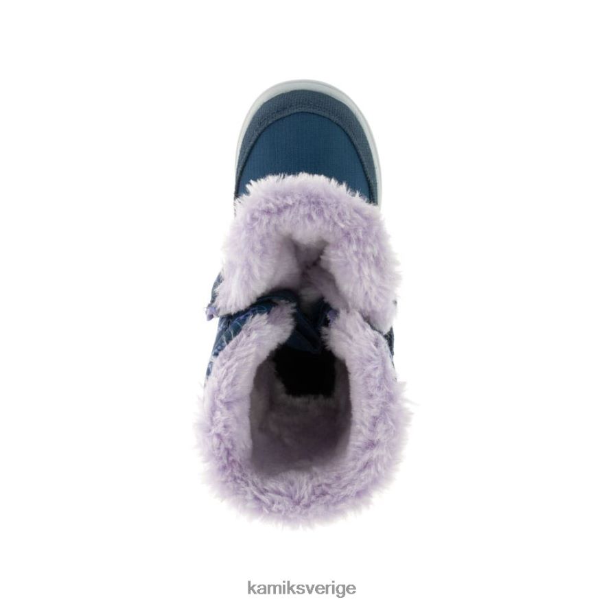 vinterkängor se Kamik småbarn snowbee tryck lätt marin N02N00399