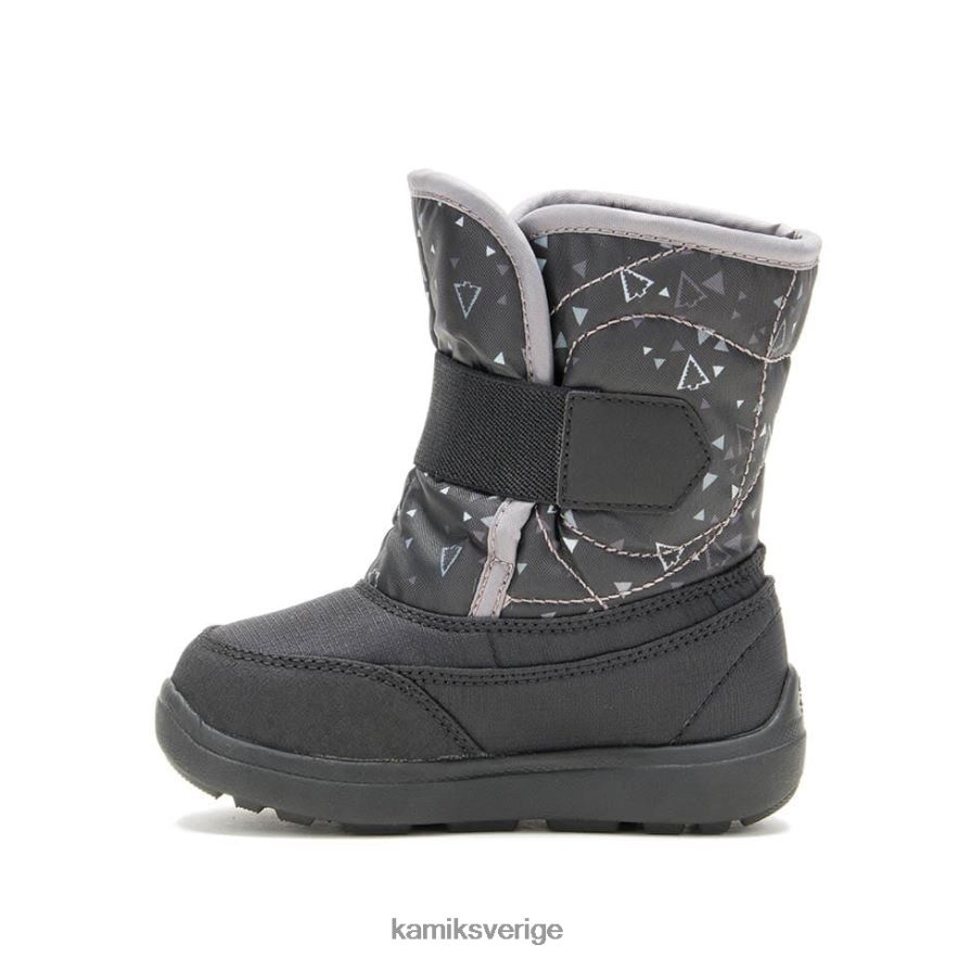 vinterkängor se Kamik småbarn snowbee tryck svart N02N00401